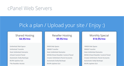 Desktop Screenshot of cpanelwebserver.com