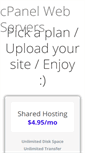 Mobile Screenshot of cpanelwebserver.com
